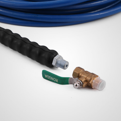 Carpet Cleaning Solution Hose 15m 1/4 Wand Cuff Valve WEPH6